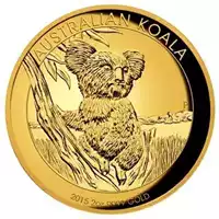 Koala 2 uncje 2015 Proof High Relief - złota moneta