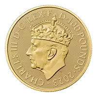 Koronacja Jego Królewskiej Mości Króla Karola III 1 uncja 2023 złota moneta awers