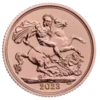 Koronacja Jego Królewskiej Mości Króla Karola III Suweren 2023 - złota moneta