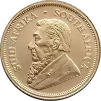 Krugerrand 1/10 uncji 2024 złota moneta awers