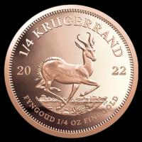 Krugerrand 1/4 uncji 2022 - złota moneta