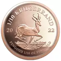 Krugerrand 1/10 uncji 2022 Proof - złota moneta