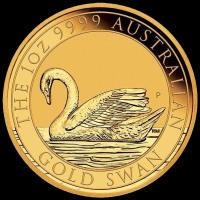 Łabędź Australijski 1 uncja 2017 - złota moneta