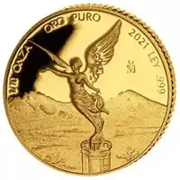 Libertad Meksyk 1/10 uncji 2021 Proof - złota moneta