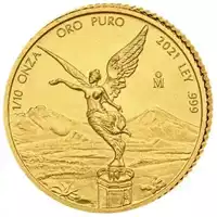 Libertad Meksyk 1/10 uncji 2021 - złota moneta