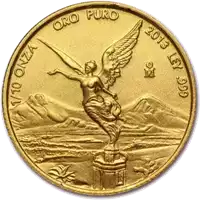 Libertad Meksyk 1/10 uncji 2023 złota moneta awers