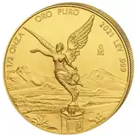 Libertad Meksyk 1/2 uncji 2021 - złota moneta