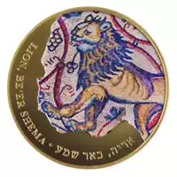 Lion kolorowany 1 uncja 2014 - złota moneta