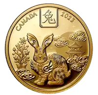 Lunar: Rok Królika 2023 100 CAD RCM - złota moneta