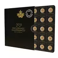 Maplegram Kanadyjski Liść Klonowy 25x1 gram 2023 - złota moneta