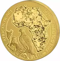 Martial Eagle African Ounce 1-12 uncji 2025 - złota moneta