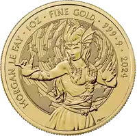 Mity i Legendy: Morgan Le Fay 1 uncja 2024 - złota moneta