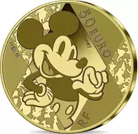 Myszka Miki Disney 100. rocznica 1/4 uncji 2023 - złota moneta