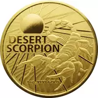 Najniebezpieczniejsze stworzenia Australii Desert Scorpion 1 uncja 2023 rewers