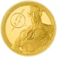 Niue: DC Comics - The Flash 1/4 uncji 2022 Proof - złota moneta