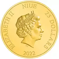 Niue Harry Potter Classic - Golden Snitch 1/4 uncji 2022 Proof złota moneta awers