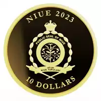 Niue Magnum Opus 1/10 uncji 2023 Prooflike rewers