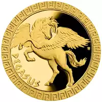 Niue: Mythical Creatures - Pegasus 5 Dolarów 2022 Proof - złota moneta