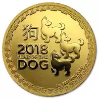 Niue: Rok Psa 1 uncja 2018 - złota moneta