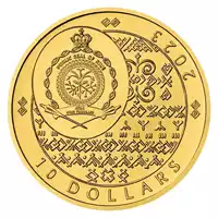 Niue Slovakia Eagle 1/4 uncji 2023 złota moneta rewers