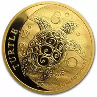 Niue: Żółw 1 uncja 2018 - złota moneta