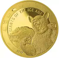 Olbrzymy epoki lodowcowej: Niedźwiedź Jaskiniowy 1 uncja 2020 - złota moneta