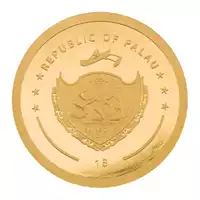 Palau Baseball 0,5 grama Silk Coin awers