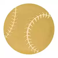 Palau Baseball 0,5 grama Silk Coin rewers