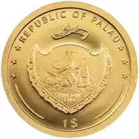 Palau: Four-leaf Clovers - Ounce of Luck 1 gram 2025 Proof - złota moneta