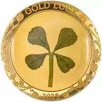 Palau: Four-leaf Clovers - Ounce of Luck 1 gram 2025 Proof - złota moneta