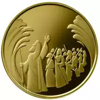Parting of the Red Sea 10 NIS 2008 Proof - złota moneta