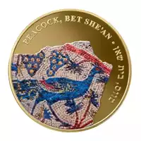 Peacock kolorowany 1 uncja 2013 - złota moneta