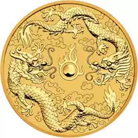 Podwójny Smok 2019 2 uncje - złota moneta