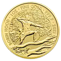 Robin Hood 1 uncja 2021 - złota moneta