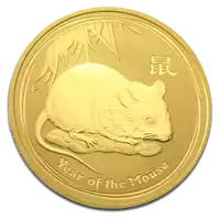 Australijski Lunar - Rok Myszy 2008 1 uncja - złota moneta