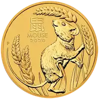 Australijski Lunar - Rok Myszy 2020 1/2 uncji - złota moneta