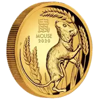 Australijski Lunar - Rok Myszy 2020 1 uncja - złota moneta