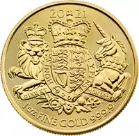 The Royal Arms 1 uncja 2021 - złota moneta