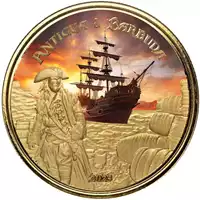 Rum Runner 1 uncja 2023 Proof kolorowana - złota moneta