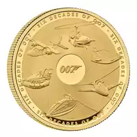 Six Decades of 007 1 uncja 2024 Proof - złota moneta