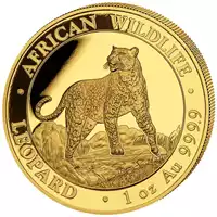 Somalijski Leopard 1 uncja 2022 - złota moneta
