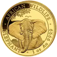 Somalijski Słoń 1 uncja - złota moneta