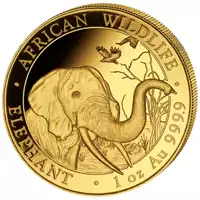 Somalijski Słoń 1 uncja 2018 - złota moneta