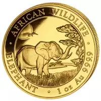 Somalijski Słoń 1 uncja 2019 - złota moneta