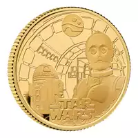 Star Wars R2-D2 and C-3PO 1/4 uncji 2023 Proof - złota moneta
