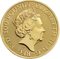 The Royal Arms 1 uncja 2019 złota moneta awers