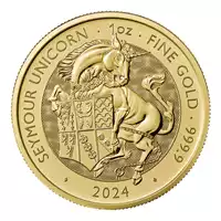 Bestie Tudorów: Jednorożec Seymour 1 uncja 2024 - złota moneta