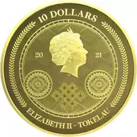 Tokelau Chronos 1/10 uncji 2021 awers