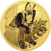 Tuvalu: Bogowie Olimpu - Hades 1 uncja 2021 - złota moneta