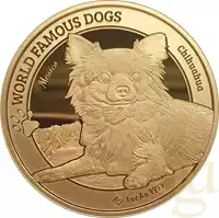 World Famous Dogs - Chihuahua 1 uncja 2023 - złota moneta
